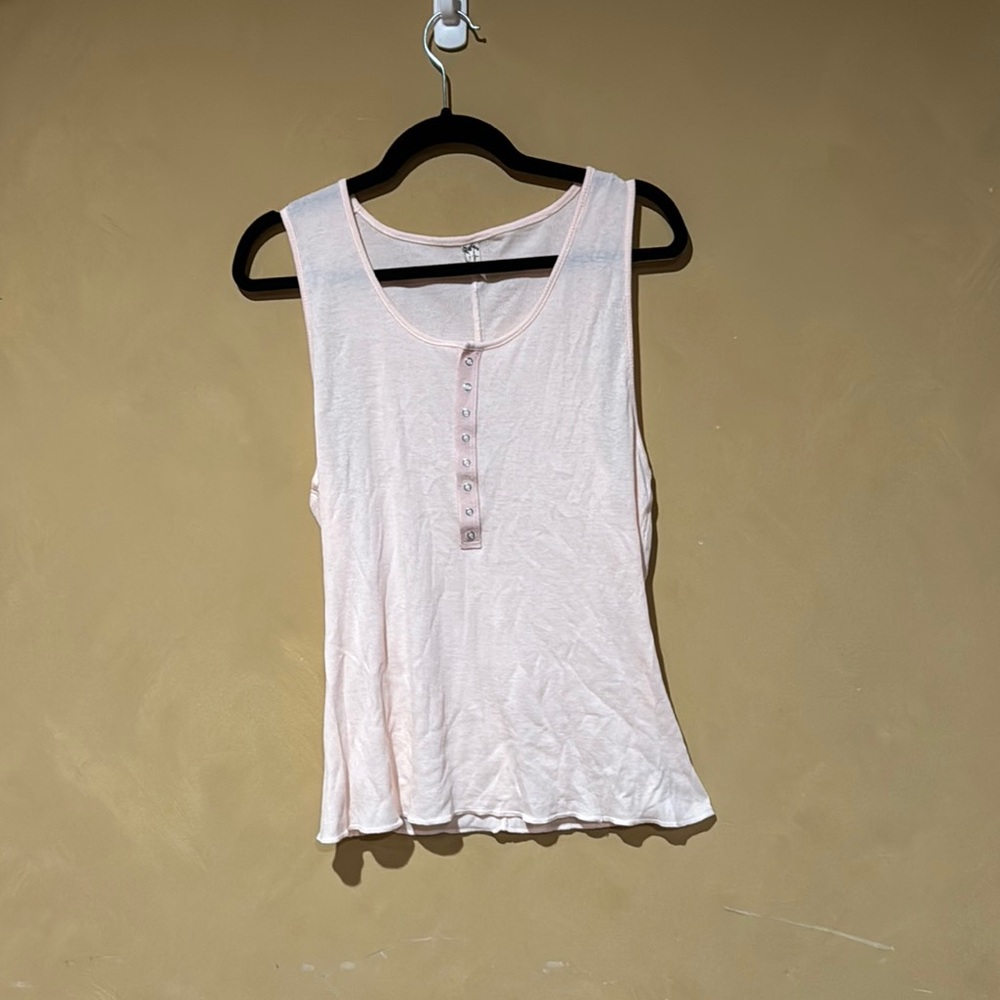 Free People THE LAID BACK TANK PINK/ROSE